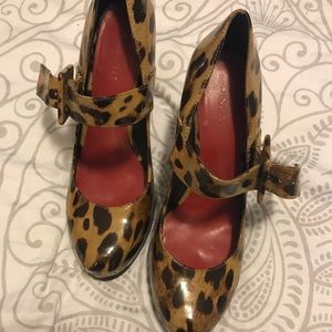 Nine West cheetah heels